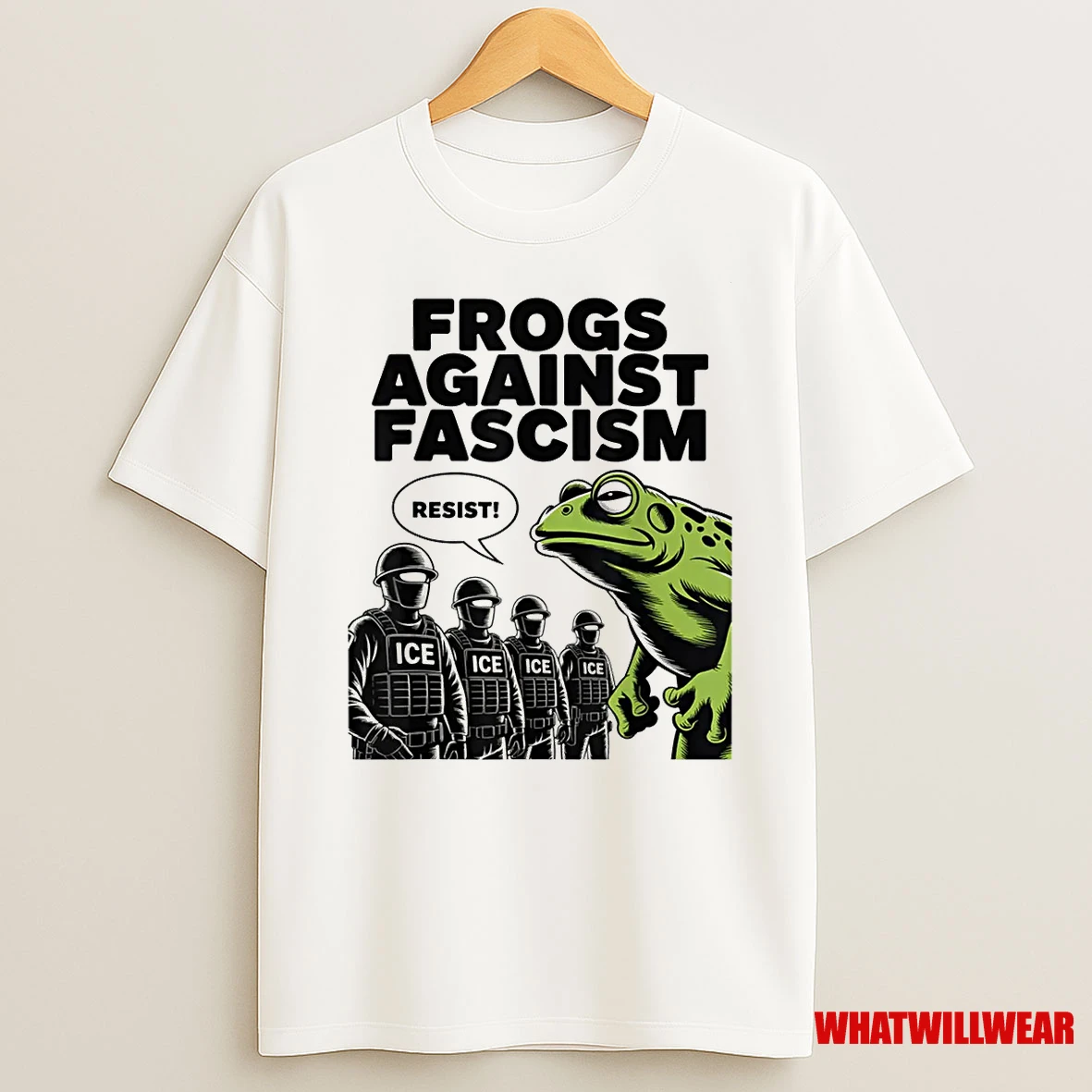 Frogs Against Fascism Frog Fascist Usa 50501 No Kings Resist Shirts