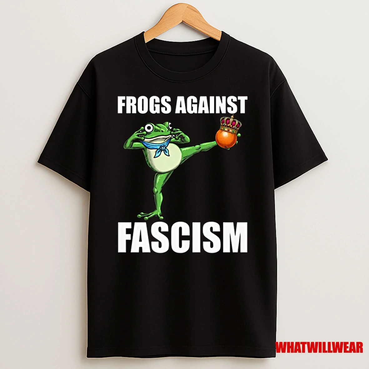 Frogs Against Fascism No Kings In Portland Frog Protest Shirts