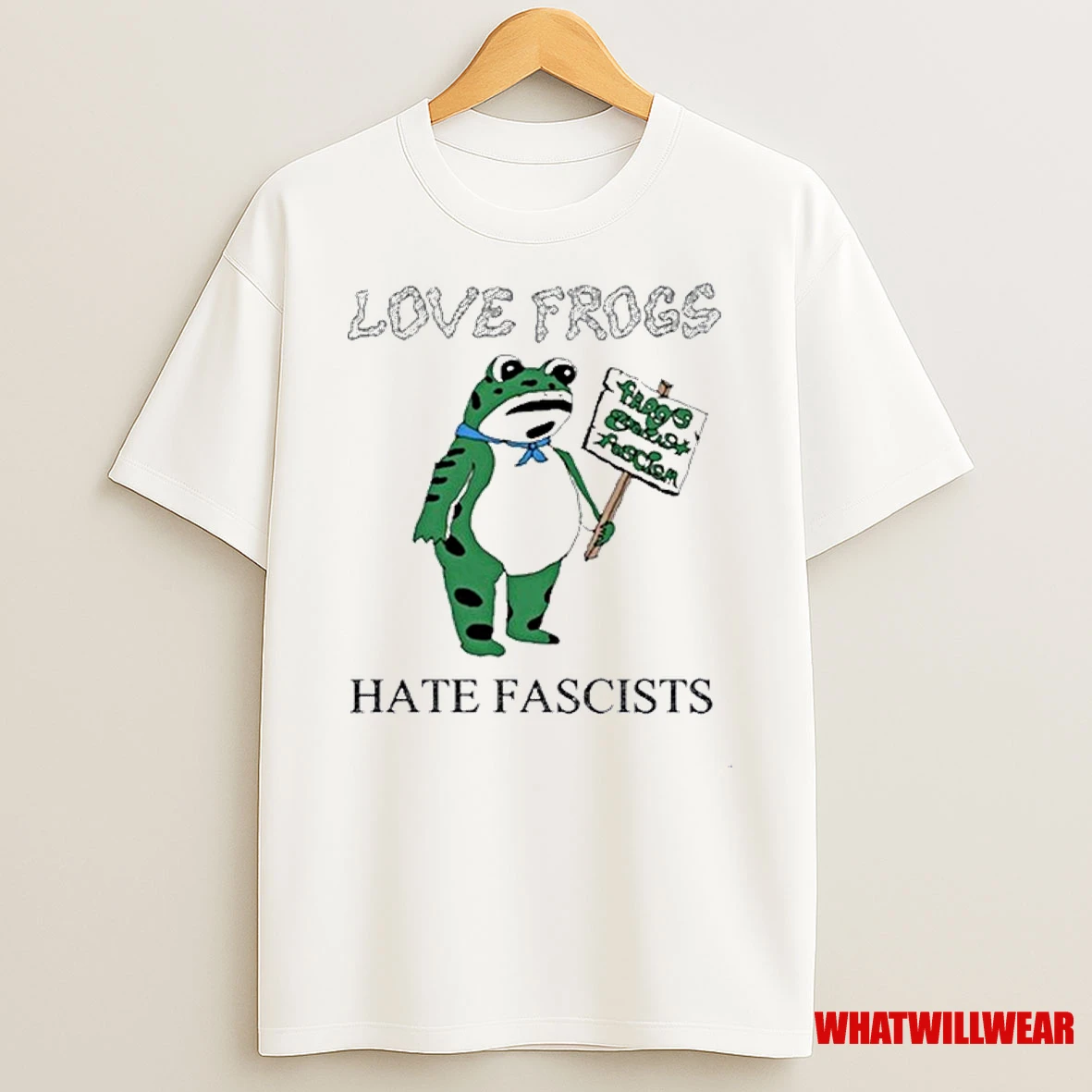 Frogs Against Fascists Love Frogs Hate Fascists Shirts