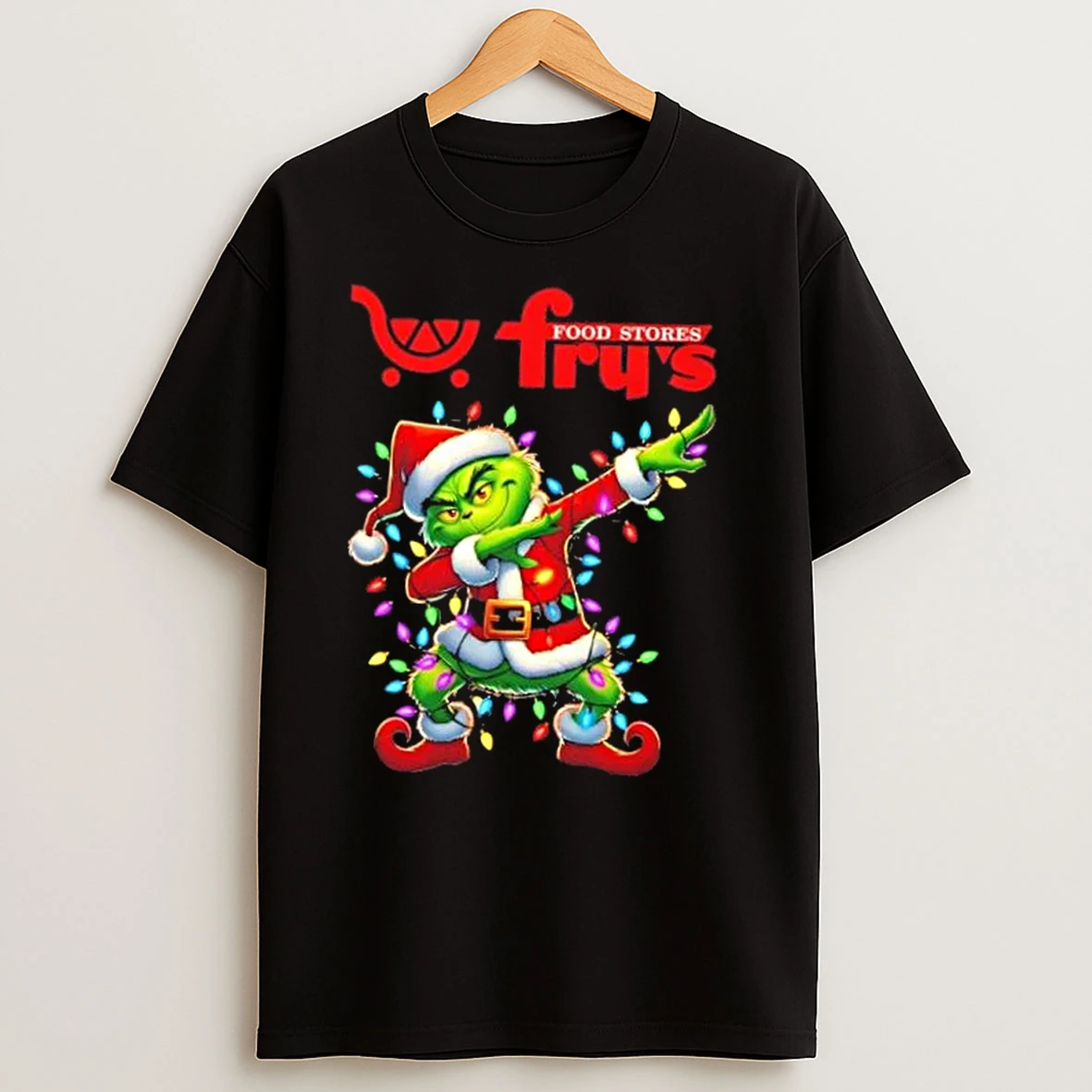 Frys Food X Grinch Dabbing Merry Christmas T Shirts