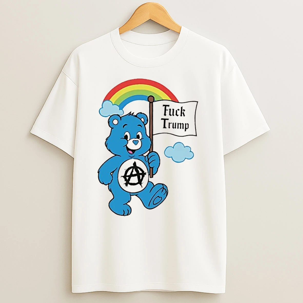 Fuck Trump Bear Rainbow Anarchy T Shirts