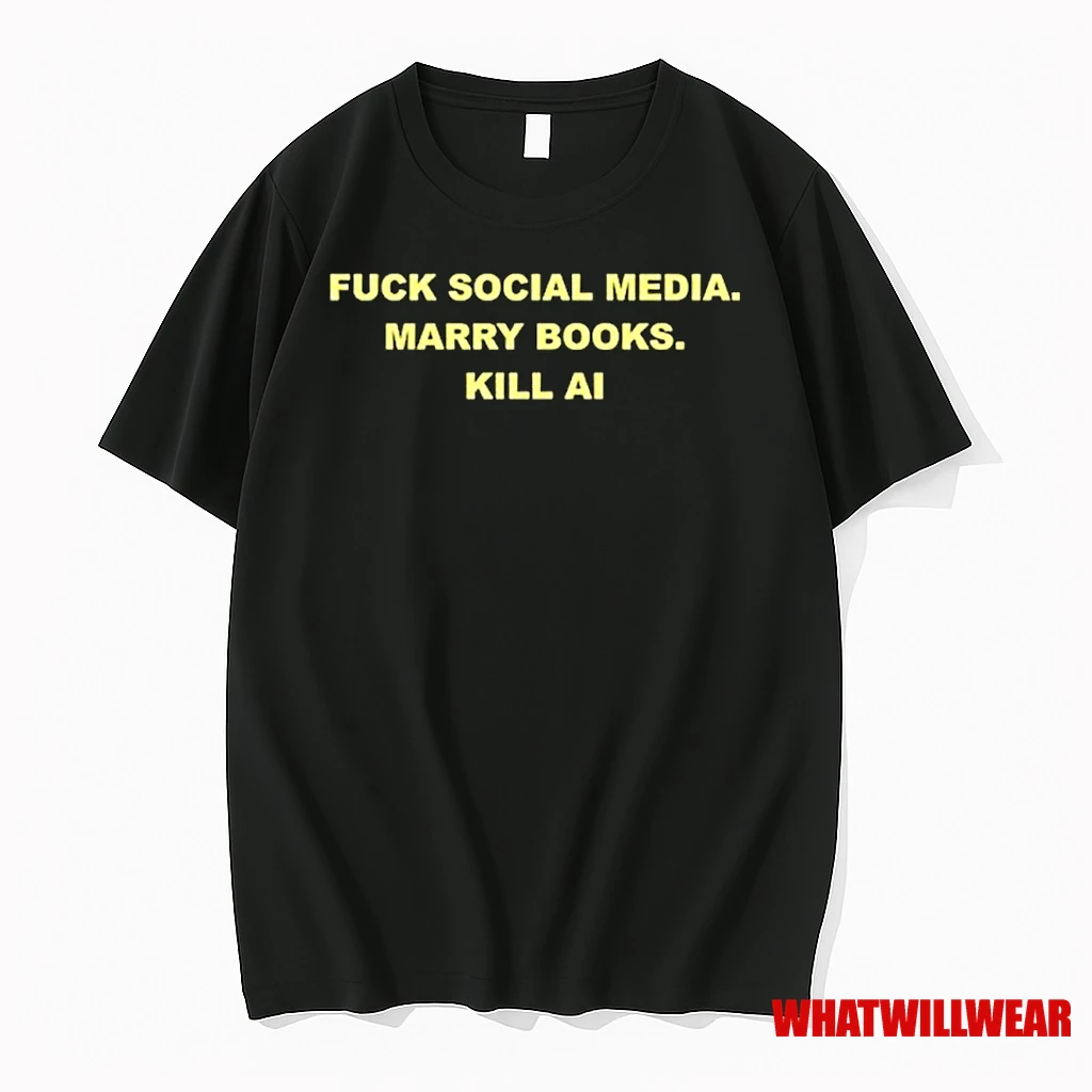 Fuck Social Media Marry Books Kill Ai Ornaments Shirts
