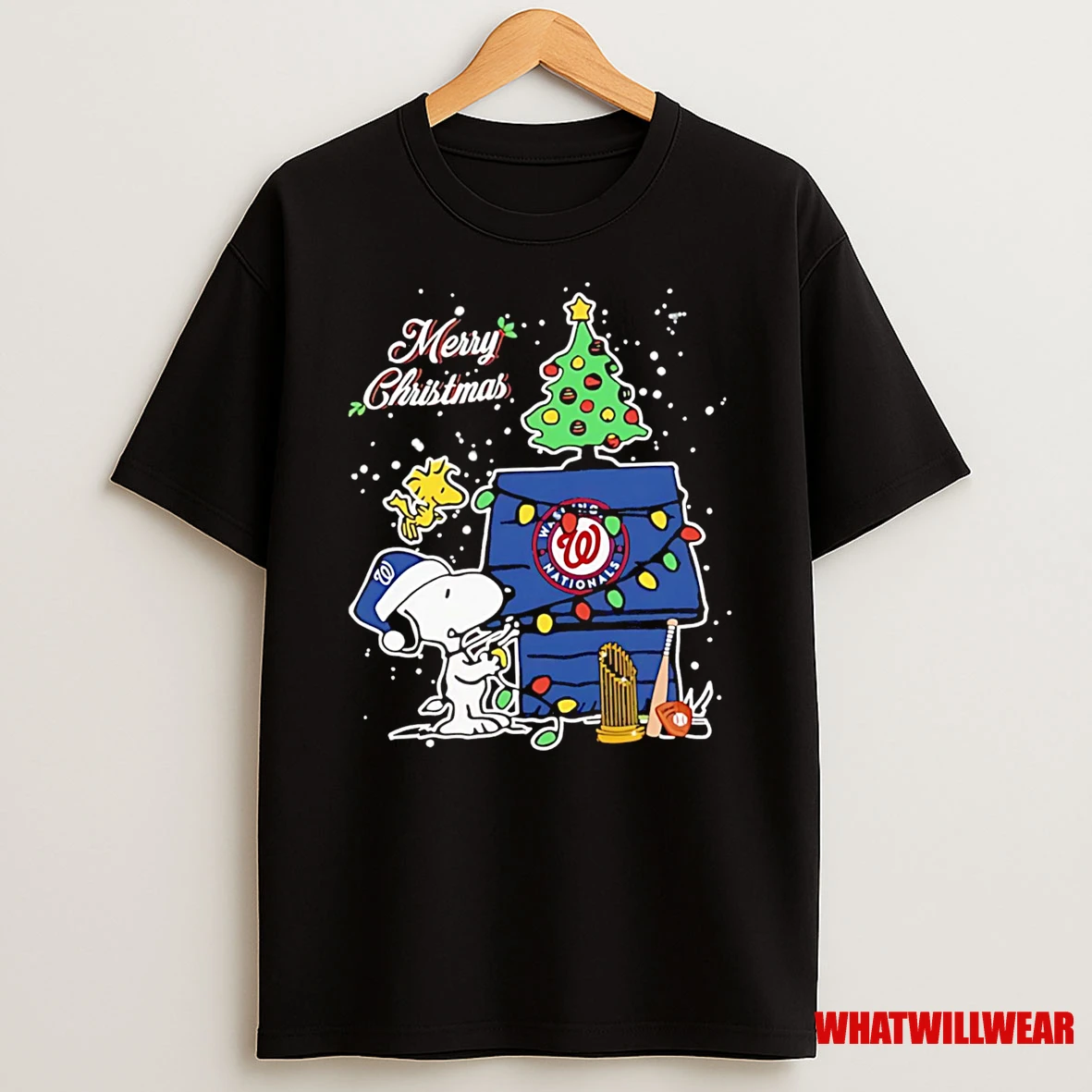 Funny Nationals Shop Merry Christmas With Snoopy Baby Washington Nationals Shirts