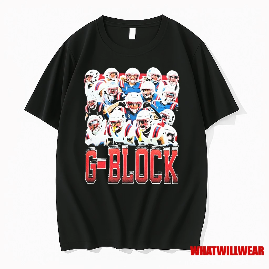G Block Christian Gonzalez New England Patriots Nfl Fanart Shirts