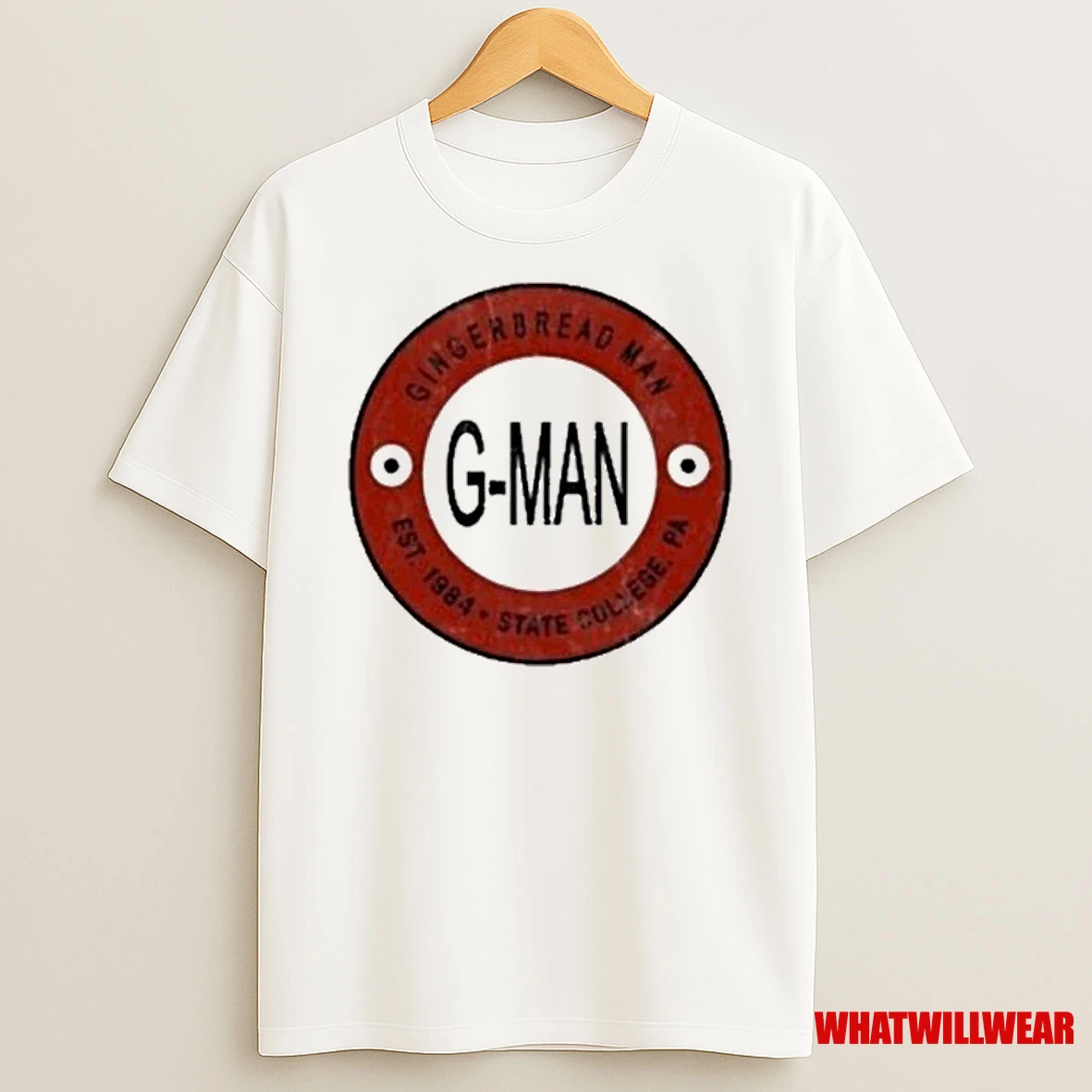 G Man Gingerbread Man Est 1984 State College Shirts