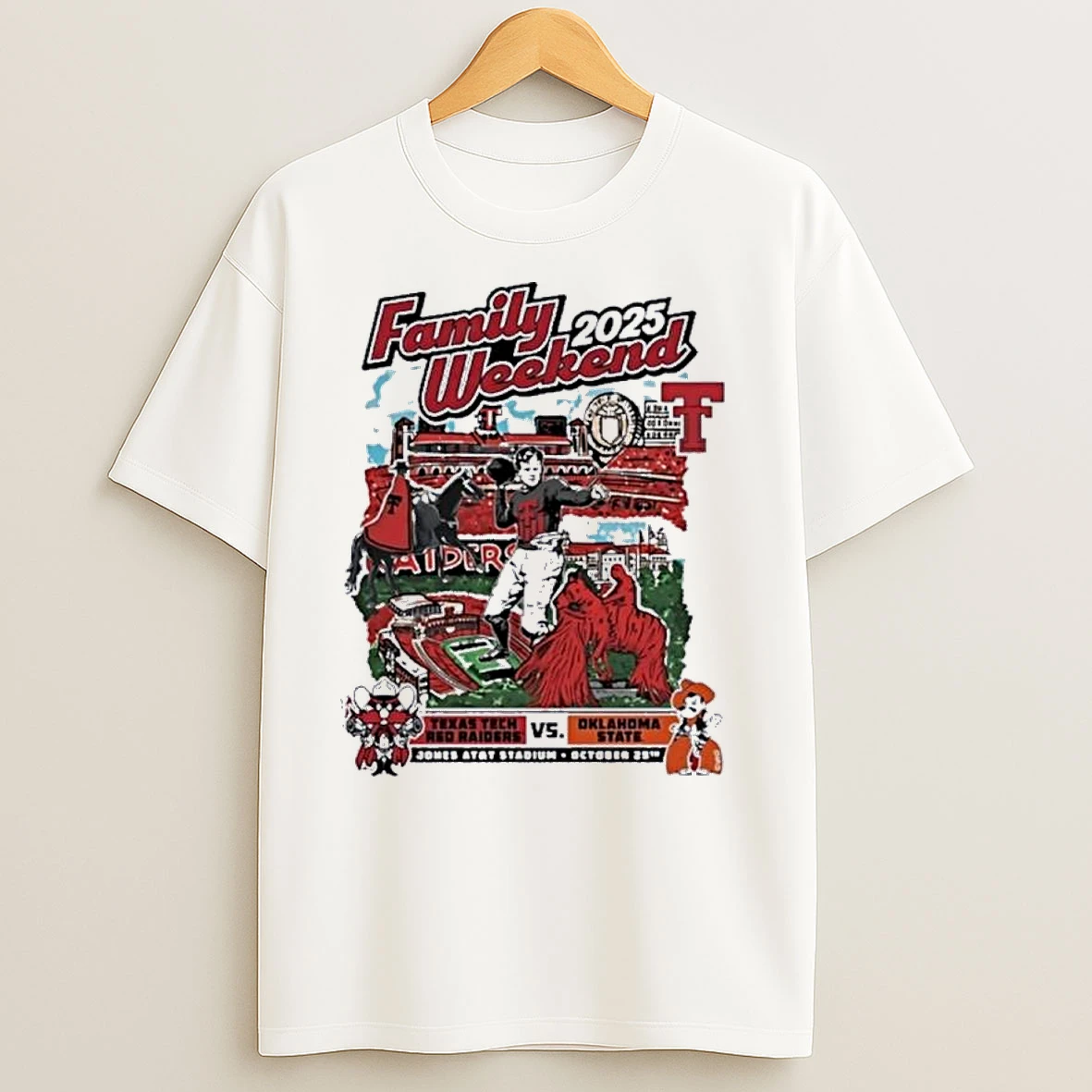 Gameday Showdown 2025 Texas Tech Vs Oklahoma State T Shirts
