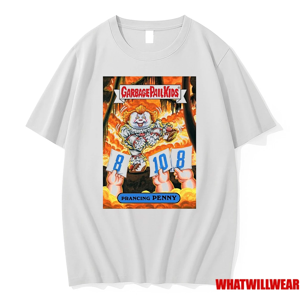 Garbage Pail Kids Prancing Penny Pennywise Horror Parody Card 2025 Shirts