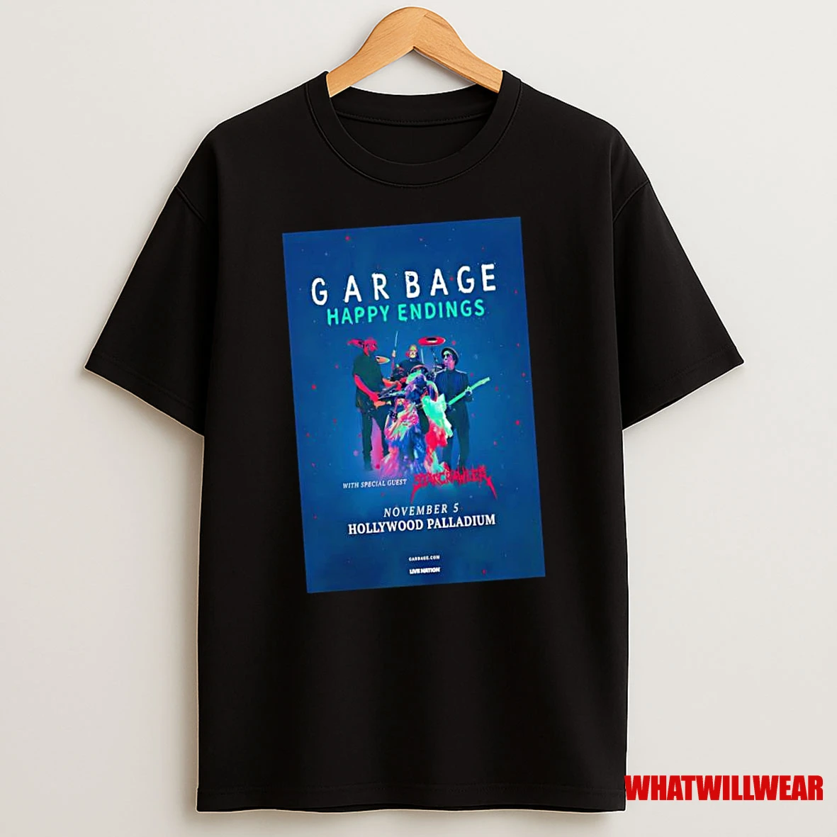 Garbage Tour Nov 05 2025 Los Angeles Ca Shirts