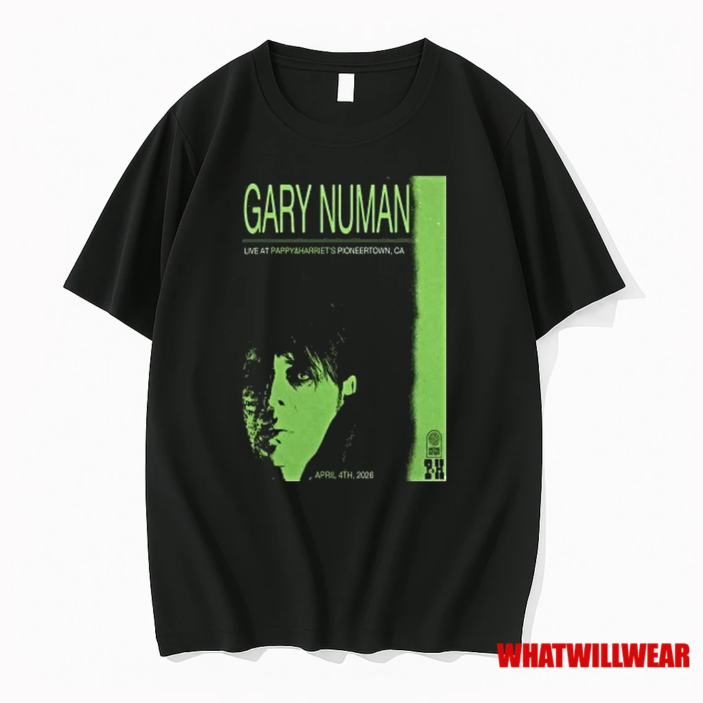 Gary Numan Apr 4 2026 Pioneertown Tour Shirts