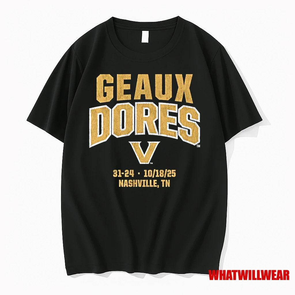 Geaux Dores Vanderbilt Commodores Football Shirts