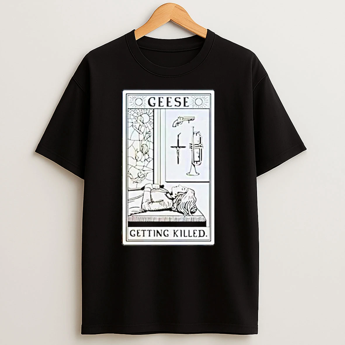 Geese Getting Killed Ornaments T Shirts