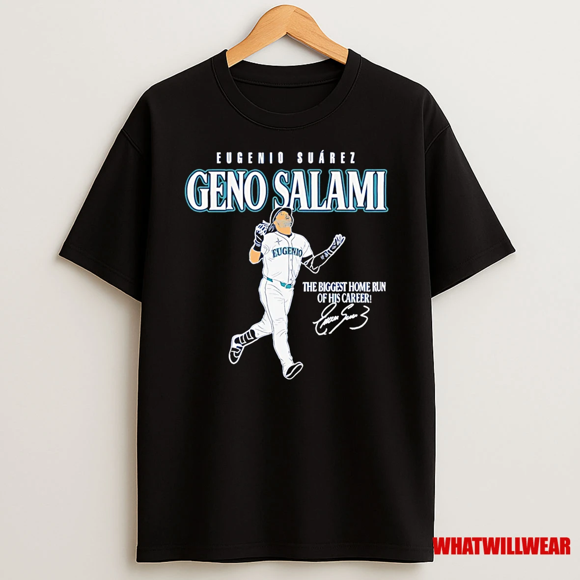 Geno Salami Eugenio Suarez Seattle Mariners The Biggest Home Run Of His Career Shirts