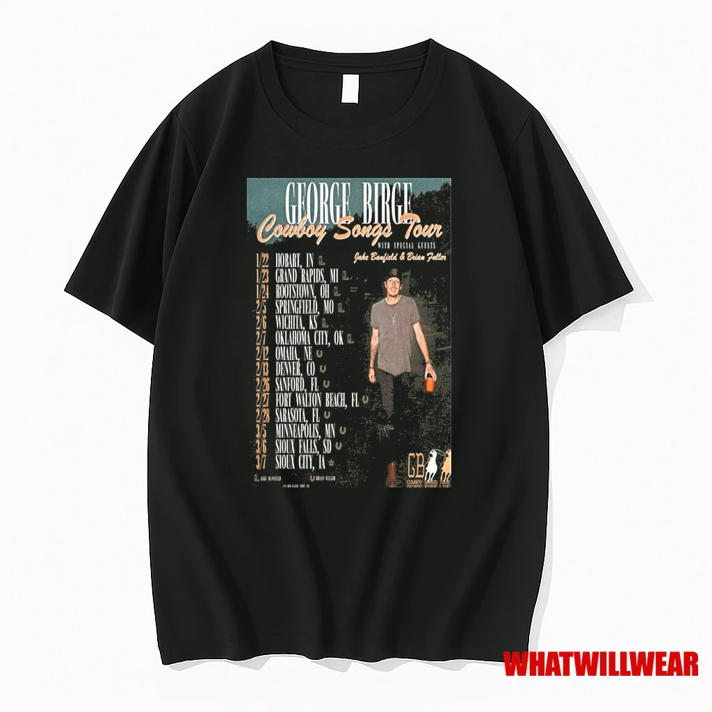 George Birge Cowboy Songs Tour 2026 Shirts