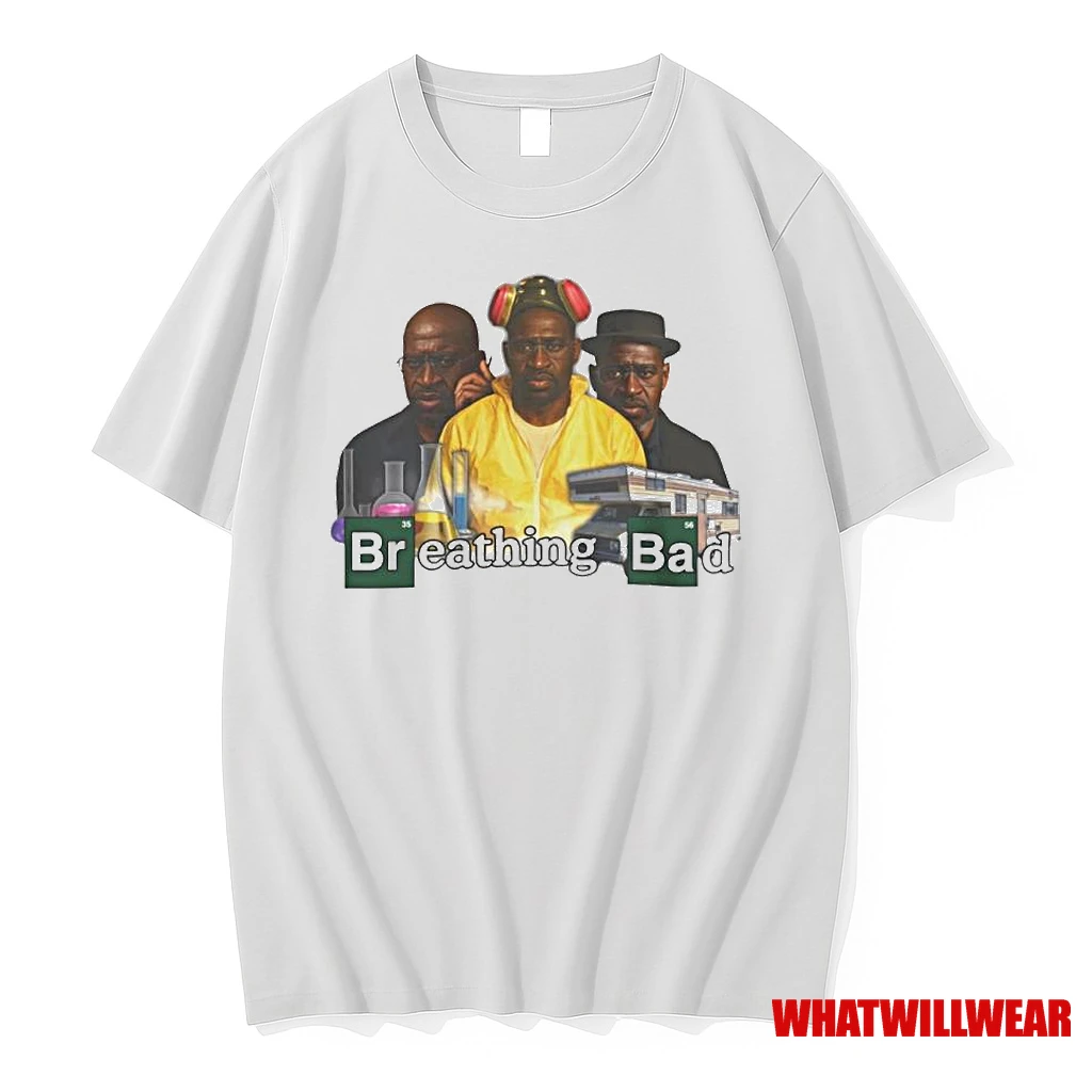 George Floyd Breathing Bad Breaking Bad Parody Ornaments Shirts