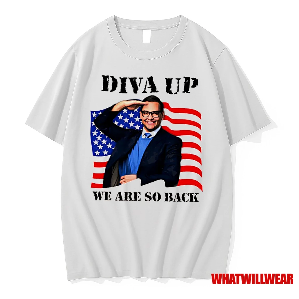 George Santos Diva Up We Are So Back American Flag Shirts