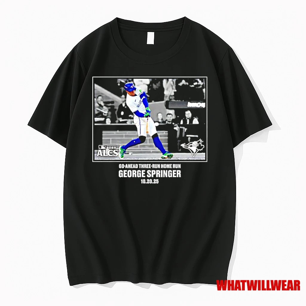 George Springer Toronto Blue Jays 2025 American League Champions Moments Shirts