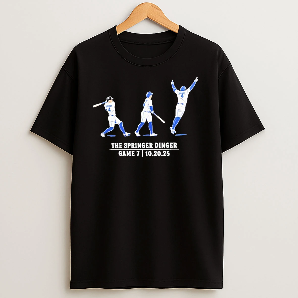 George Springer Toronto Blue Jays The Game Seven Springer Dinger T Shirts