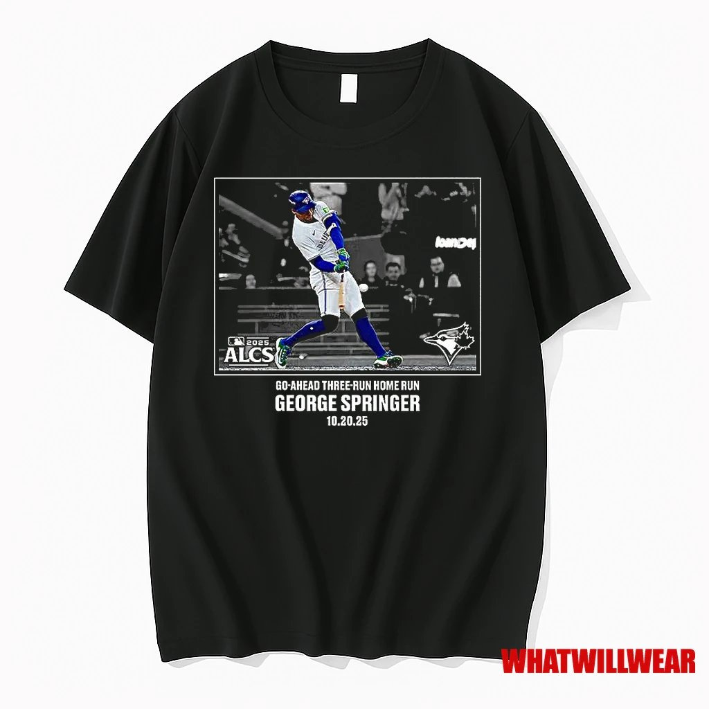 George Springer Toronto Blue Jays Baseball 2025 American League Champions Moments Shirts