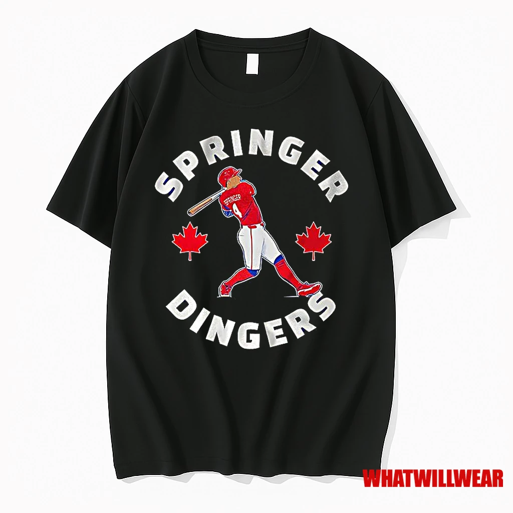 George Springer Toronto Blue Jays Baseball Canada Day Dingers Shirts