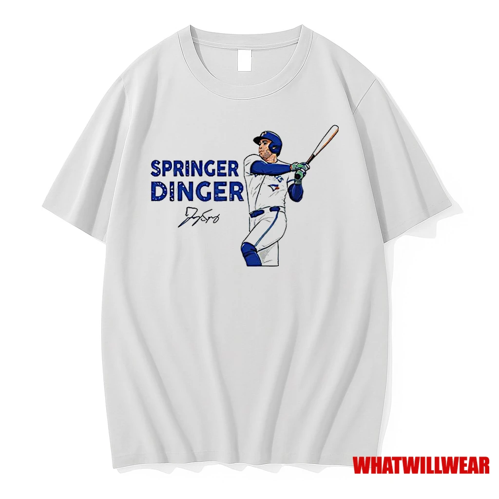 George Springer Toronto Blue Jays Baseball Springer Dinger Signature Shirts