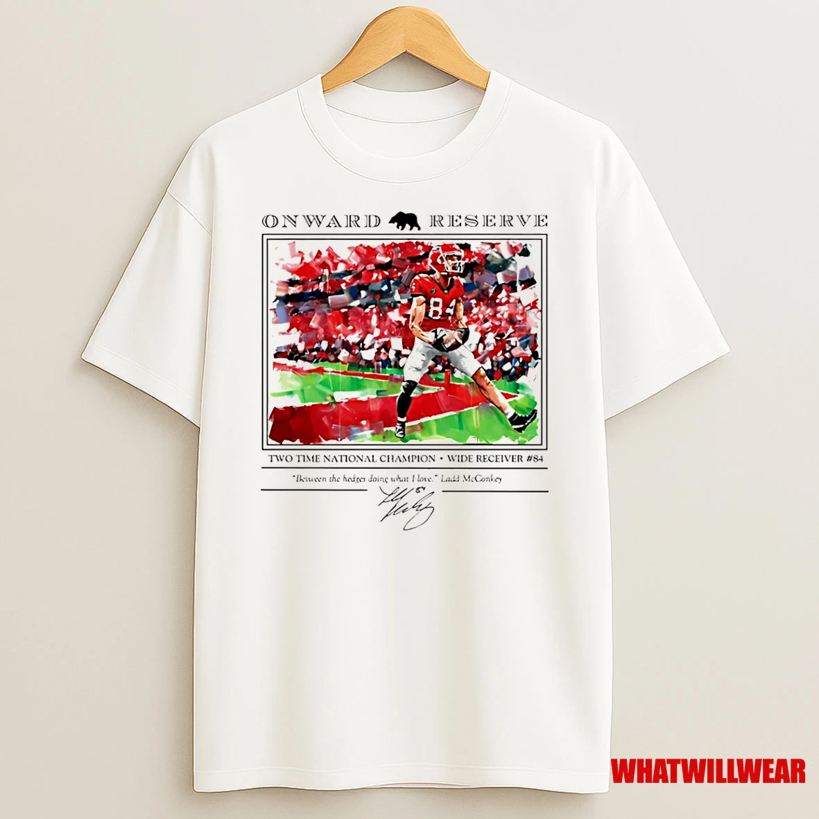 Georgia Bulldog Ladd Mcconkey Two Time National Champion Shirts
