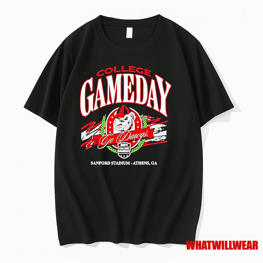 Georgia Bulldogs 2025 College Game Day Go Dawgs Sanford Stadium Athens Ga Shirts