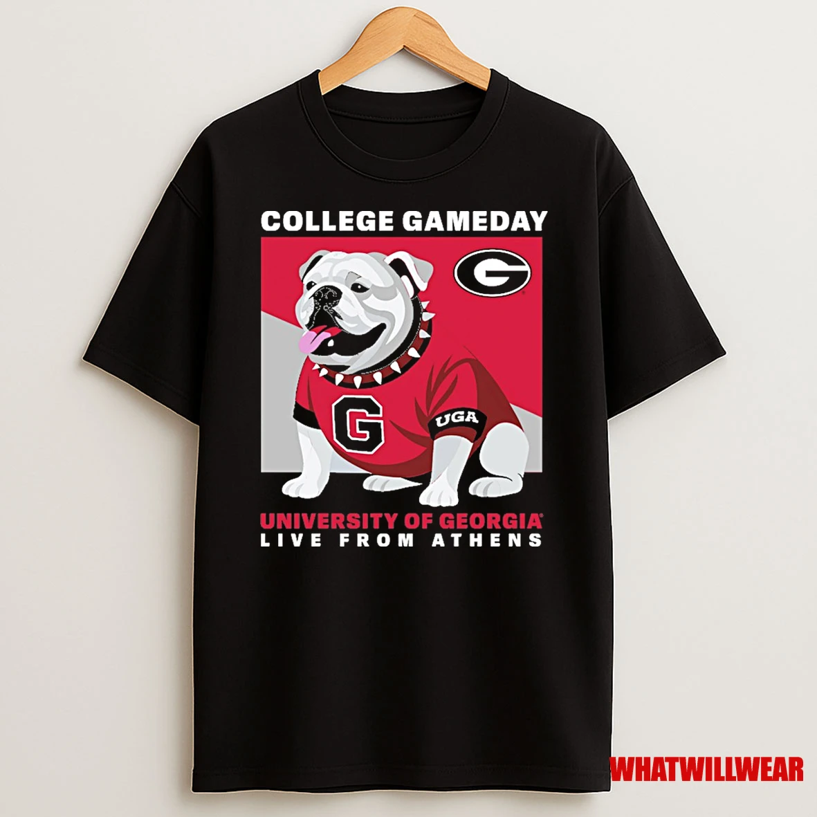 Georgia Bulldogs Espn College Gameday University Of Georgia Live From Athens Mascot Shirts