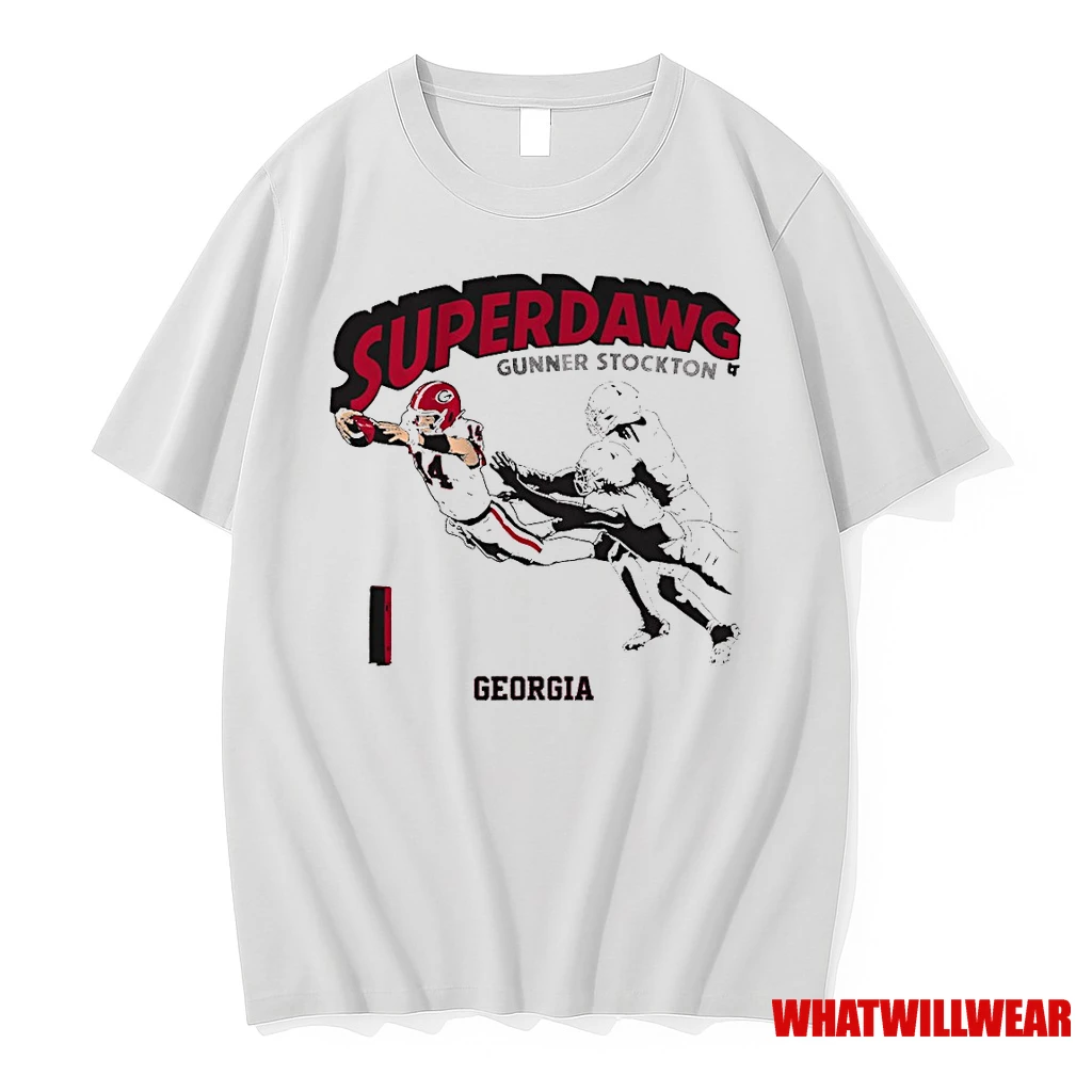 Georgia Bulldogs Football Ncaa Superdawg Super Gunner Stockton Shirts