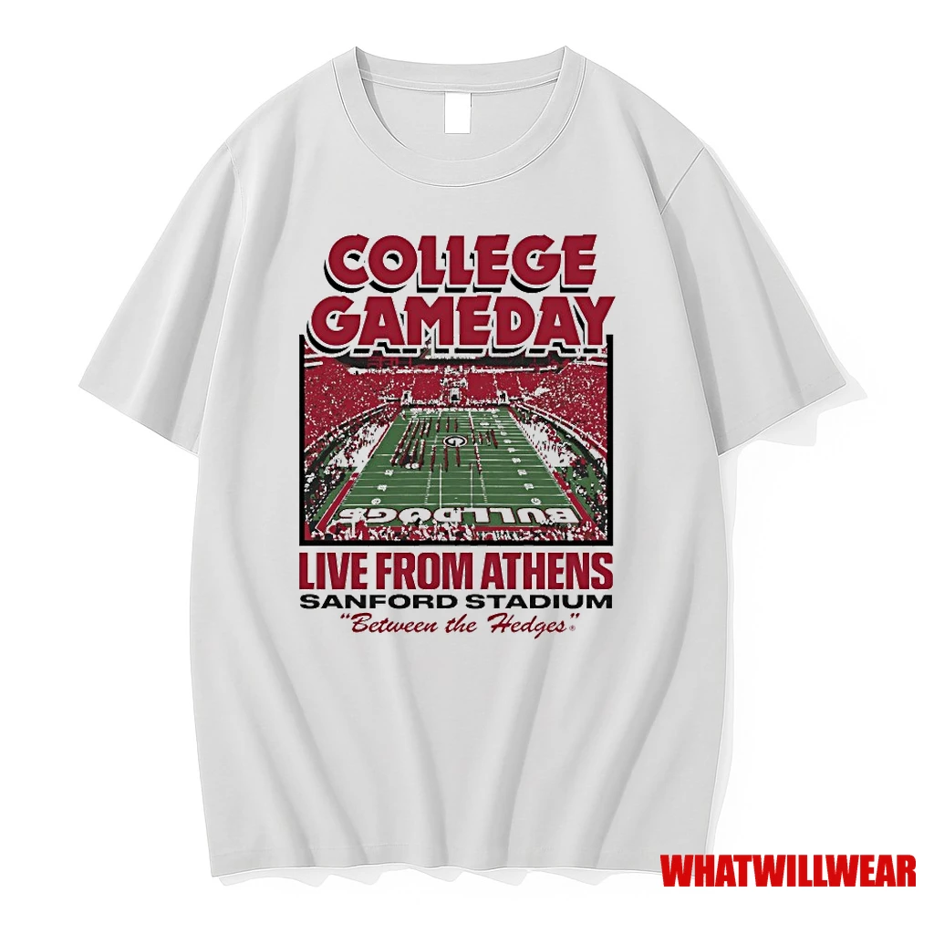 Georgia Bulldogs Merch 2025 Espn College Gameday Live From Sanford Stadium Shirts