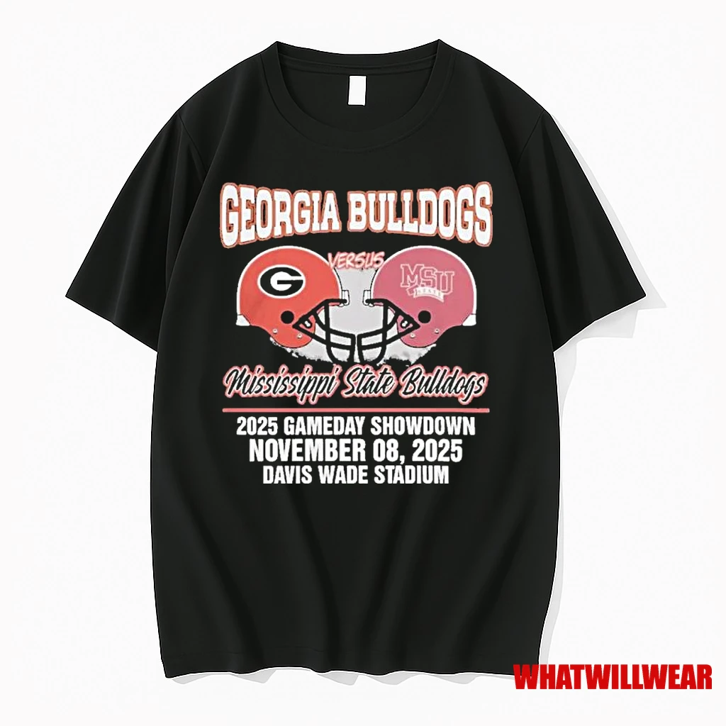 Georgia Bulldogs Vs Mississippi State Bulldogs Nov 08 2025 Game Day Showdown Shirts