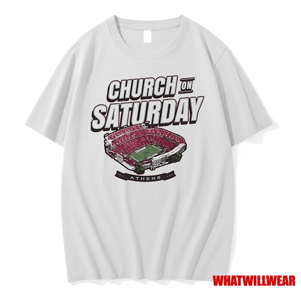 Georgia Bulldogs Church On Saturday Stadium Shirts