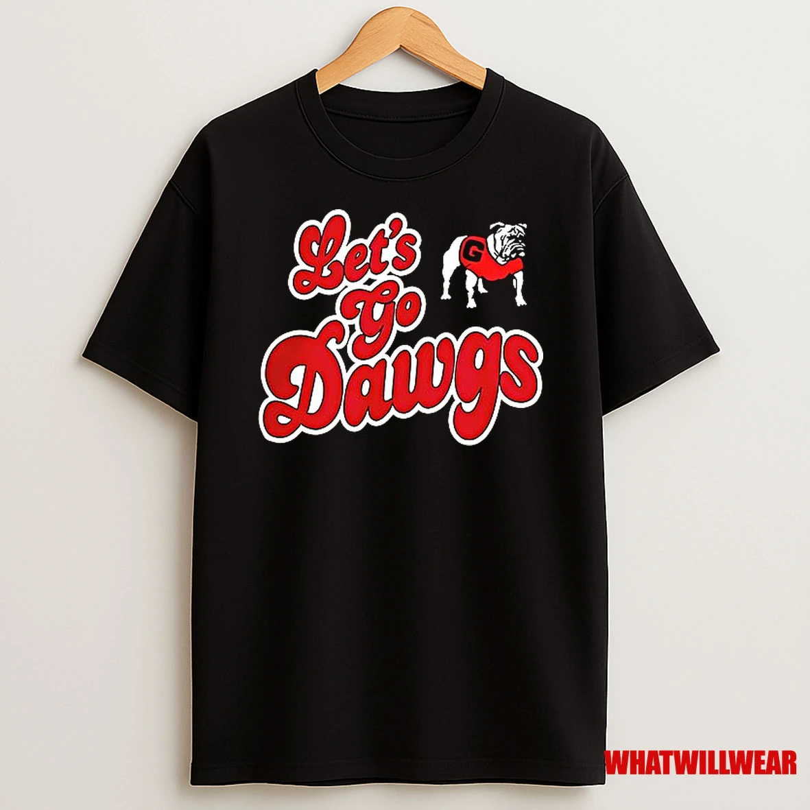 Georgia Bulldogs Lets Go Dawgs Stack Shirts