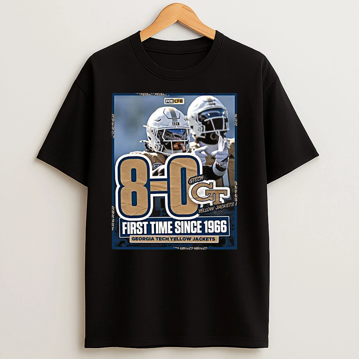 Georgia Tech 8 0 First Time Since 1966 T Shirts
