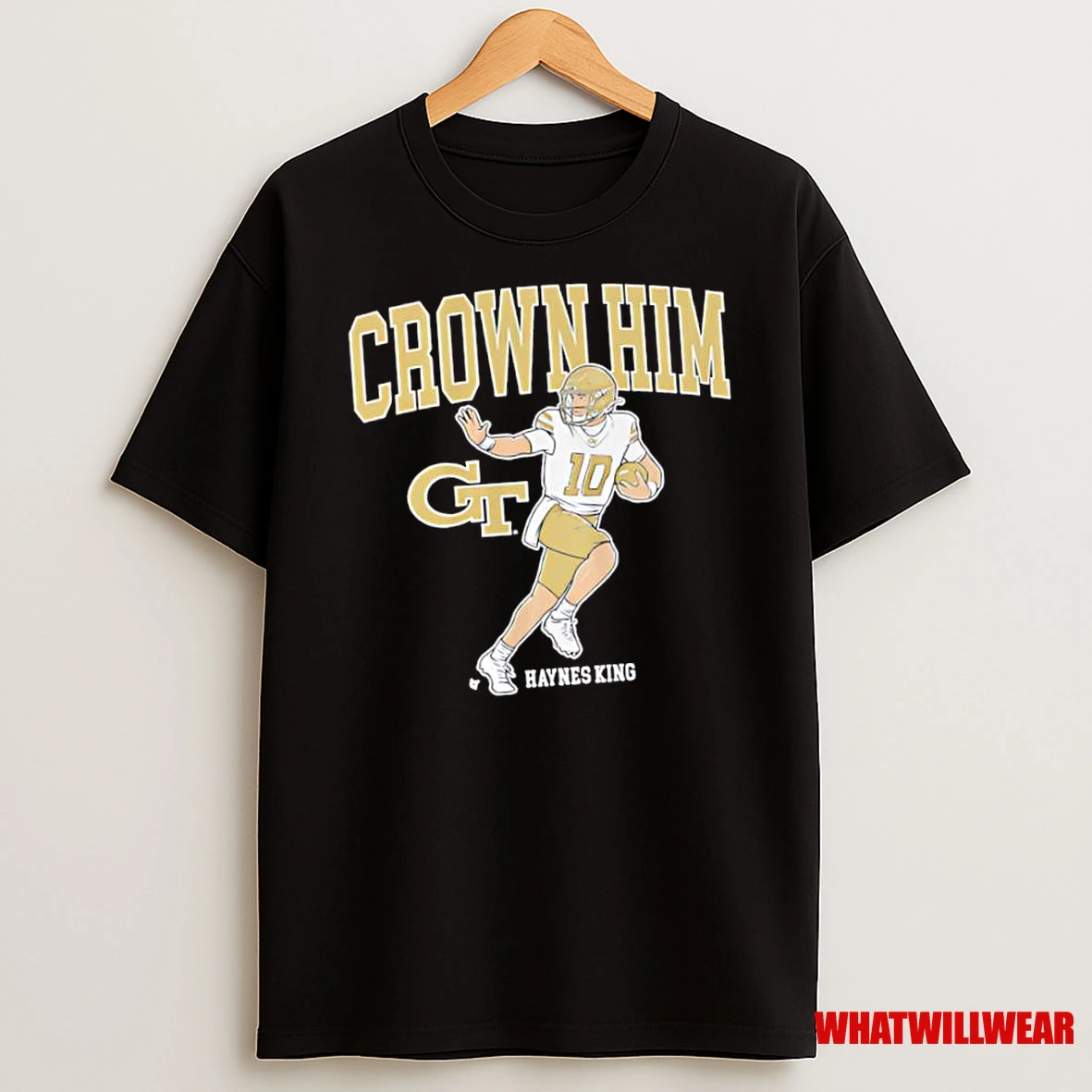 Georgia Tech Football Haynes King Crown Him Shirts