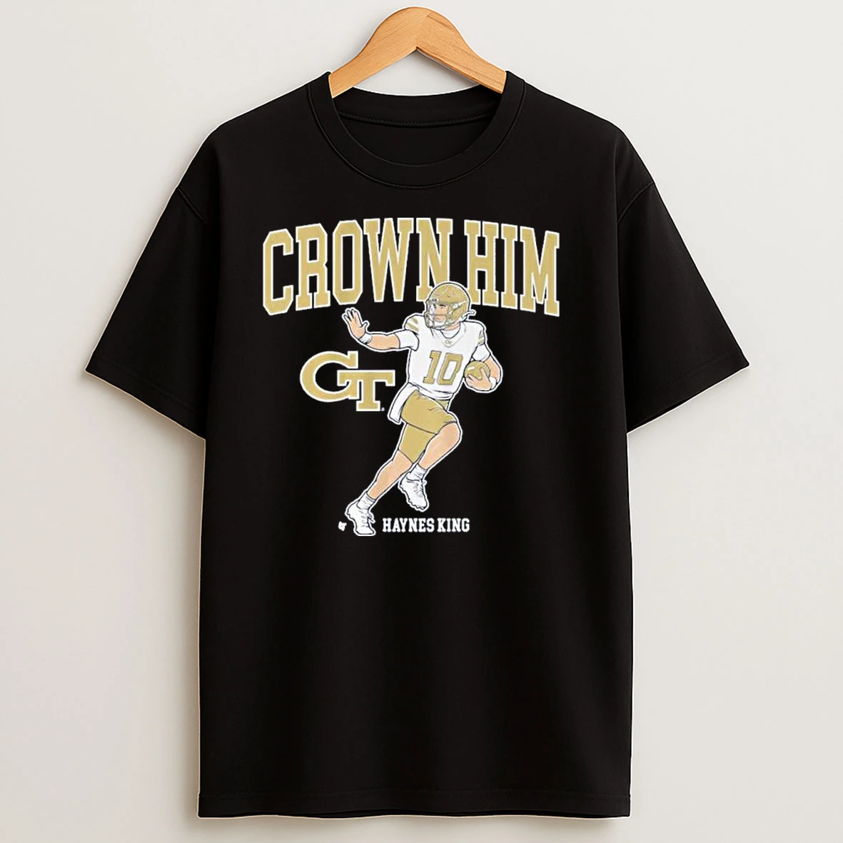 Georgia Tech Football Haynes King Crown Him T Shirts