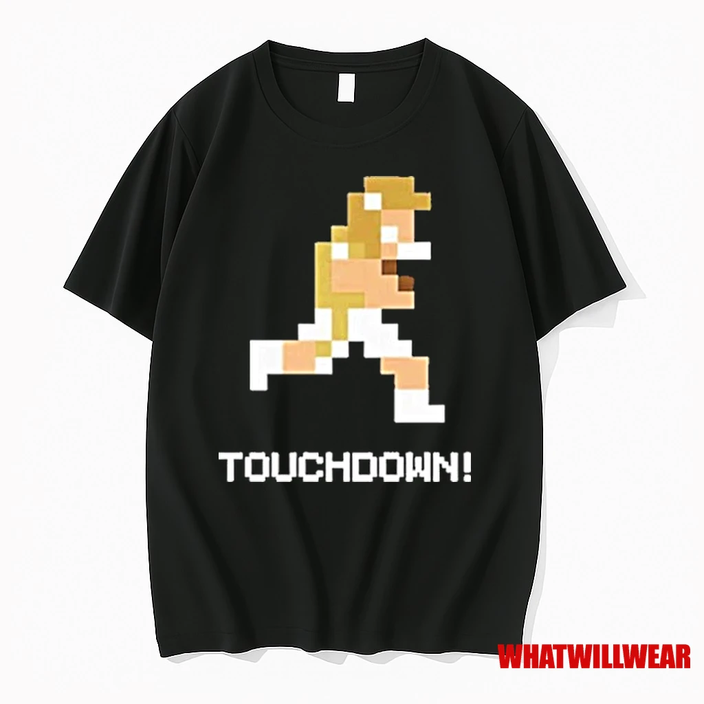 Georgia Tech Yellow Football Player 8 Bit Techmo Bowl Touchdown Shirts