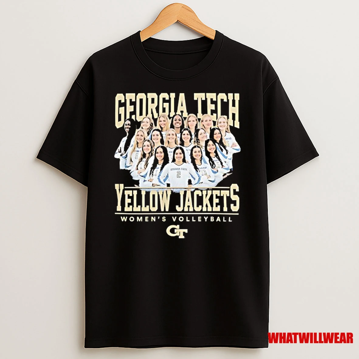 Georgia Tech Yellow Jackets 2025 2026 Womens Volleyball Team Shirts