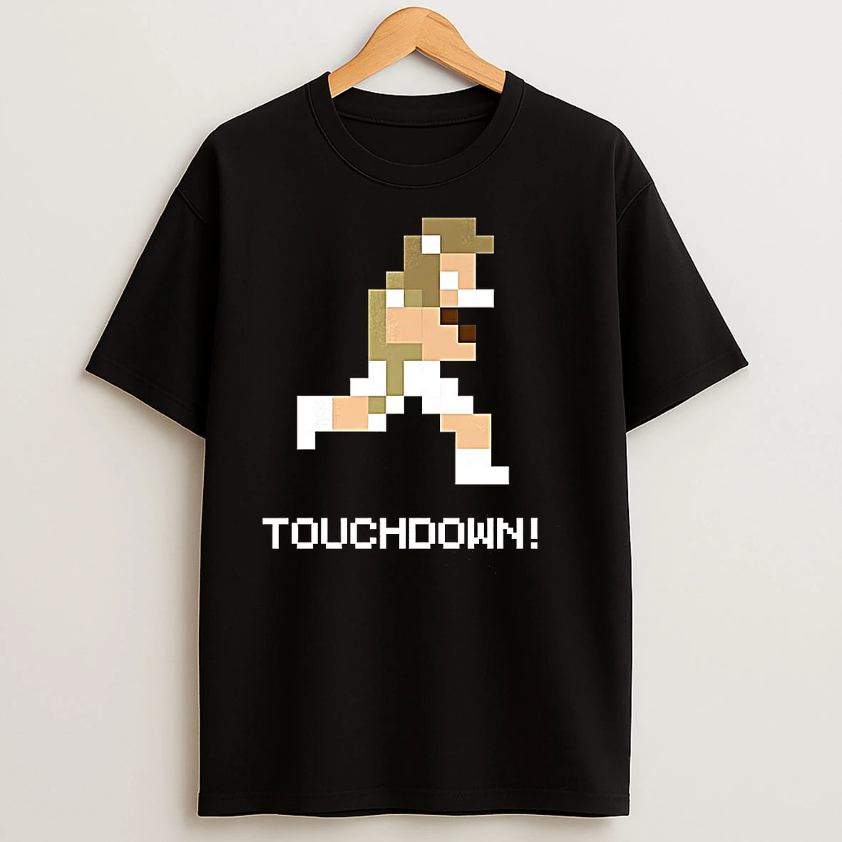 Georgia Tech Yellow Football Player 8 Bit Techmo Bowl Touchdown T Shirts