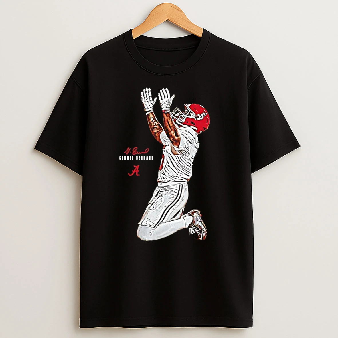 Germie Bernard Alabama Crimson Tide Pose Star Signature T Shirts