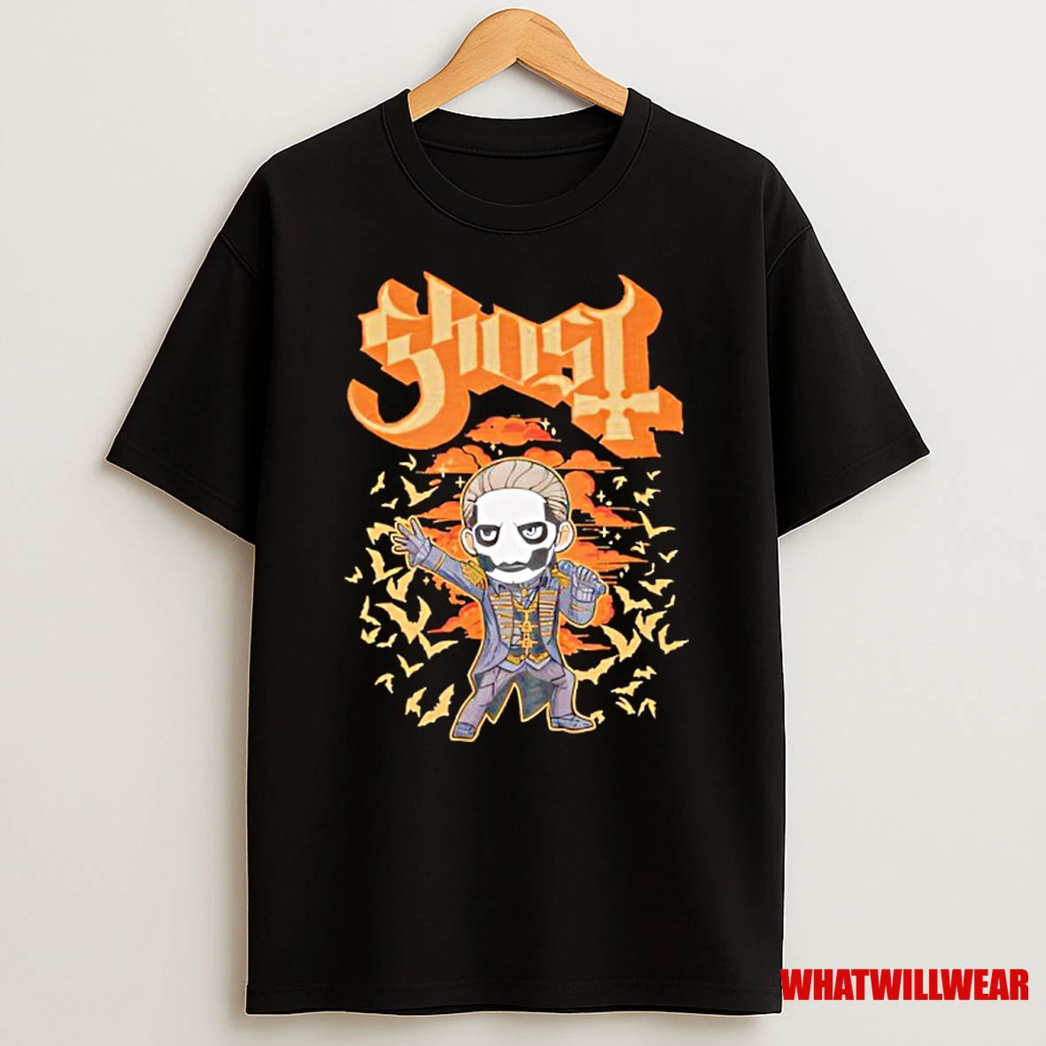 Ghost Band Orange Bat Shirts
