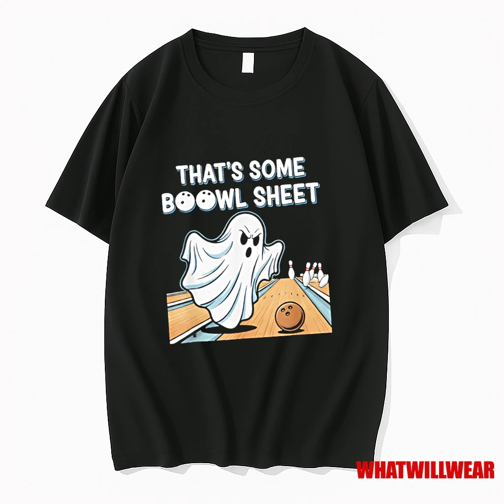 Ghost Bowling Halloween Pun Boowl Sheet Spooky Shirts