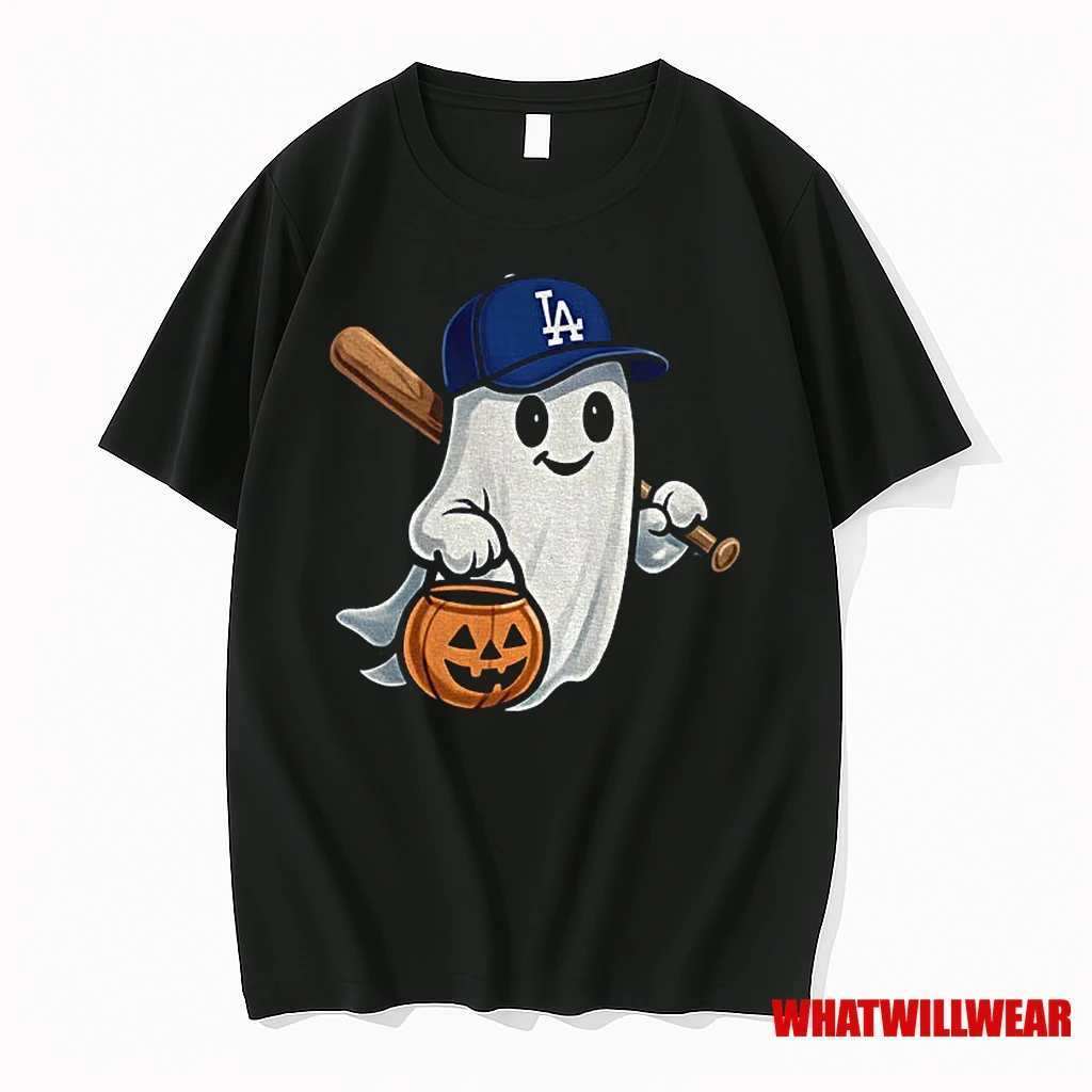 Ghost Los Angeles Dodgers Pumpkin Spooky Baseball Shirts