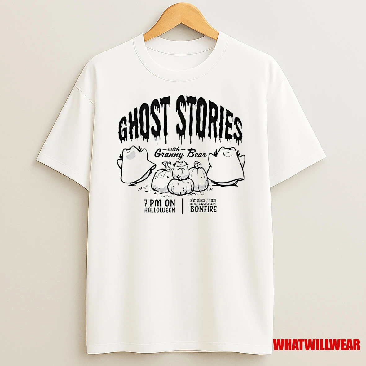 Ghost Stories With Granny Bear Ornaments Shirts