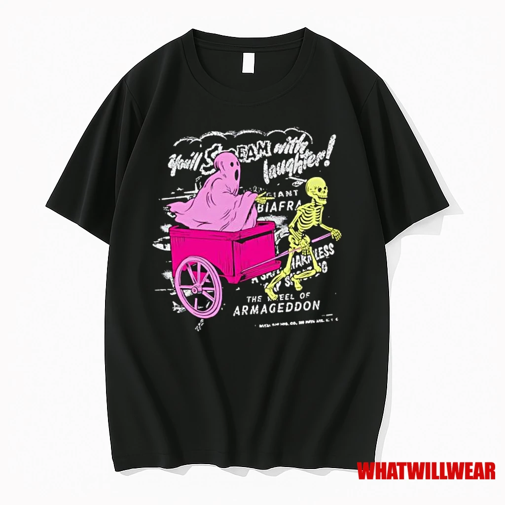Ghost Vs Skeleton Youll Scream With Laughter Shirts