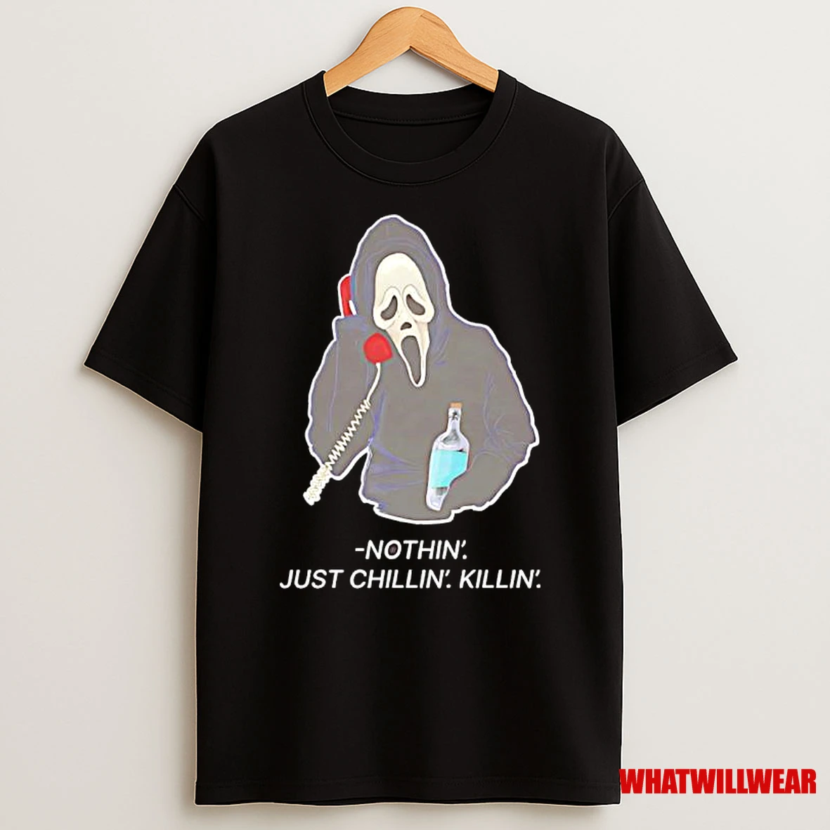 Ghostface Nothin Just Chillin Killin Halloween Shirts