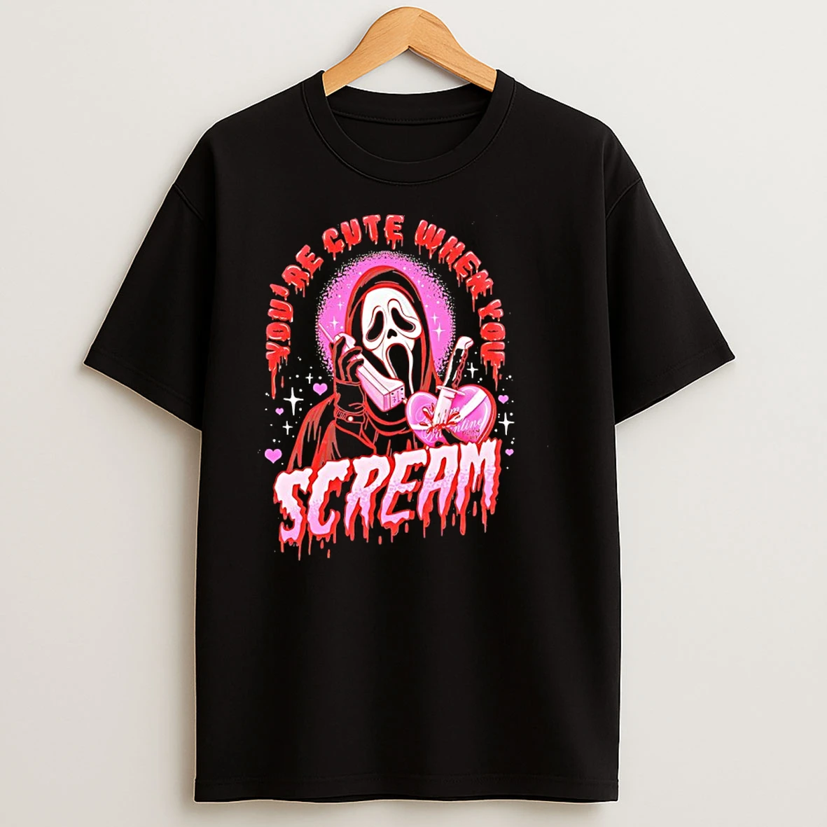 Ghostface Scream Horror Movie Youre Cute When You Scream T Shirts