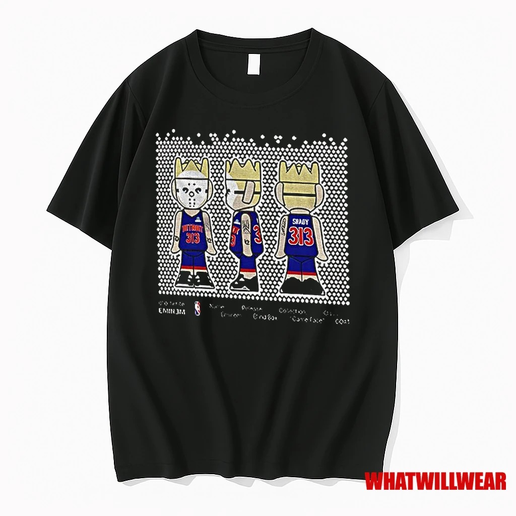 Ghostwrite Eminem Detroit Pistons Basketball 2025 Shirts