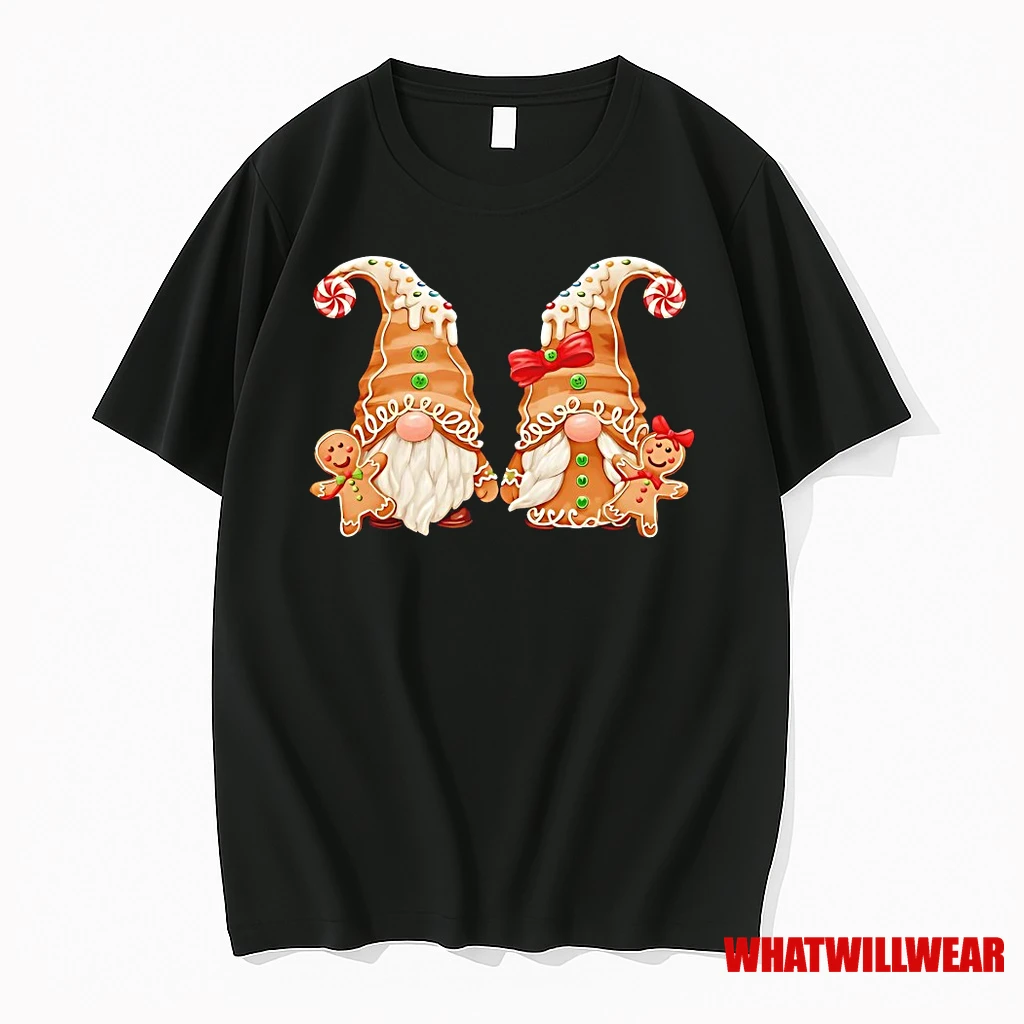 Gingerbread Couple Gnomes Christmas Cookie Shirts