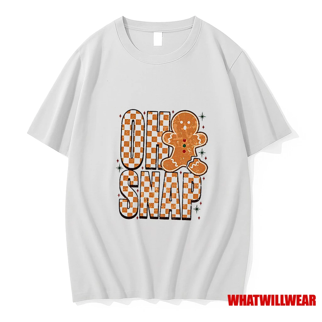 Gingerbread Oh Snap Merry Christmas Shirts