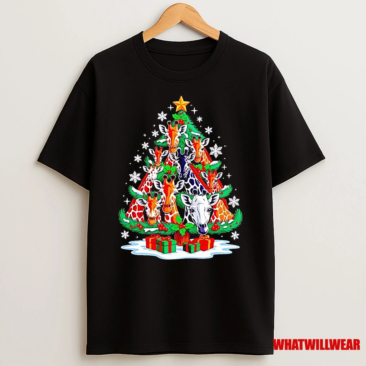 Giraffe Christmas Tree Shirts